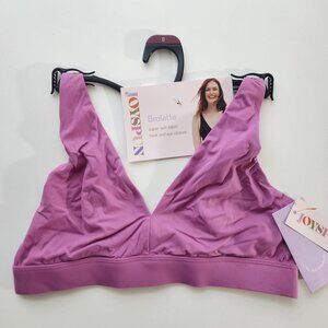 Joyspun Plunge Bralette Super-Soft Adjustable Straps Purple Size S NWT
